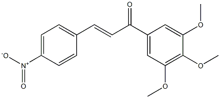 4-ニトロ-3',4',5'-トリメトキシ-trans-カルコン 化学構造式