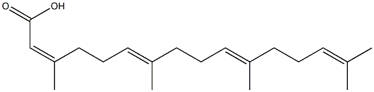 (2Z,6E,10E)-3,7,11,15-Tetramethyl-2,6,10,14-hexadecatetraenoic acid Structure