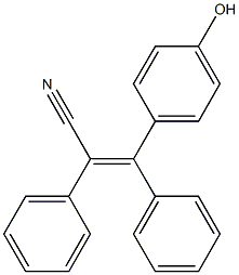 (Z)-2,3-Diphenyl-3-(4-hydroxyphenyl)propenenitrile Structure