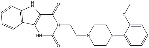 2-[2-[4-(2-Methoxyphenyl)-piperazino]ethyl]-2,4,9-triaza-9H-fluorene-1,3(2H,4H)-dione|