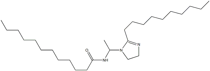 1-(1-ラウロイルアミノエチル)-2-デシル-2-イミダゾリン 化学構造式