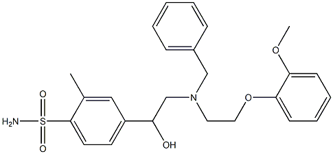 4-[2-[Benzyl[2-(2-methoxyphenoxy)ethyl]amino]-1-hydroxyethyl]-2-methylbenzenesulfonamide
