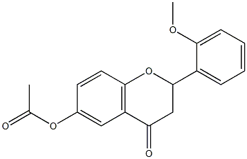 6-Hydroxy-2'-methoxyflavanone acetate Structure
