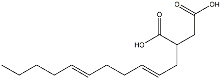 (2,6-Undecadienyl)succinic acid Structure