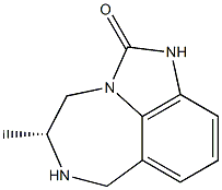 [5R,(-)]-4,5,6,7-Tetrahydro-5-methylimidazo[4,5,1-jk][1,4]benzodiazepin-2(1H)-one Structure