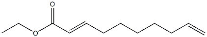2,9-Decadienoic acid ethyl ester Structure