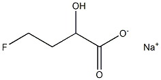 4-Fluoro-2-hydroxybutyric acid sodium salt Structure