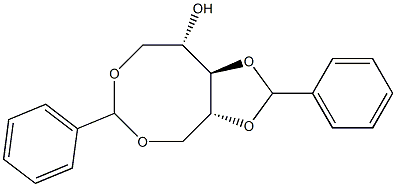 1-O,5-O:3-O,4-O-Dibenzylidene-D-xylitol Struktur