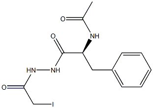 1-(N-Acetyl-L-phenylalanyl)-2-(iodoacetyl)hydrazine Struktur