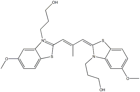 3-(3-Hydroxypropyl)-2-[3-[3-(3-hydroxypropyl)-5-methoxybenzothiazol-2(3H)-ylidene]-2-methyl-1-propenyl]-5-methoxybenzothiazol-3-ium