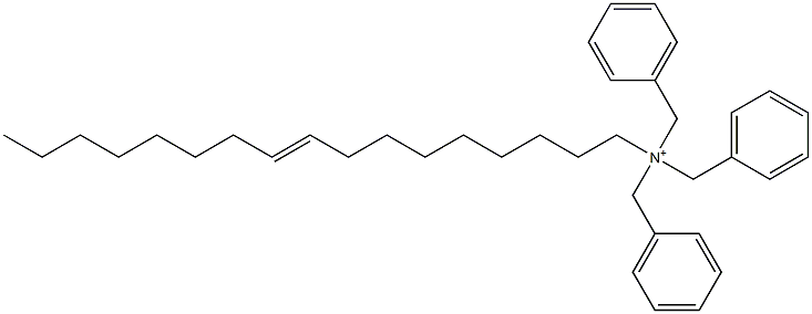 (9-Heptadecenyl)tribenzylaminium Structure