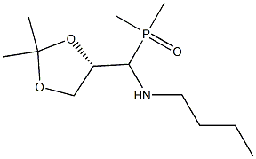 [(S)-(2,2-Dimethyl-1,3-dioxolan-4-yl)(butylamino)methyl]dimethylphosphine oxide Struktur