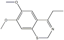 4-Ethyl-6,7-dimethoxy-2H-1,3-benzothiazine Struktur