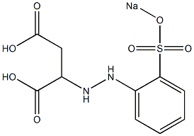 2-[2-[o-(Sodiosulfo)phenyl]hydrazino]succinic acid Structure