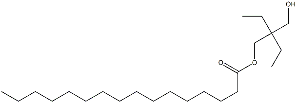 Palmitic acid 2-ethyl-2-(hydroxymethyl)butyl ester Struktur