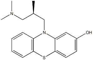 10-[(R)-3-(Dimethylamino)-2-methylpropyl]-10H-phenothiazin-2-ol, , 结构式