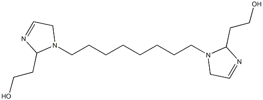 2,2'-(1,8-Octanediyl)bis(3-imidazoline-2,1-diyl)bisethanol Struktur