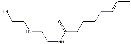 N-[2-[(2-アミノエチル)アミノ]エチル]-6-オクテンアミド 化学構造式