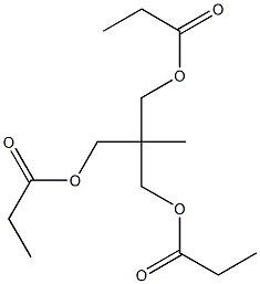 Ethylidynetris(methanol propanoate) Struktur