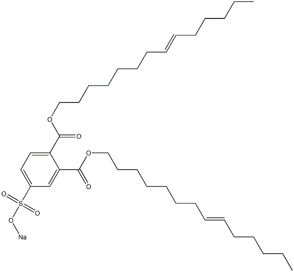 4-(Sodiosulfo)phthalic acid di(8-tetradecenyl) ester 结构式