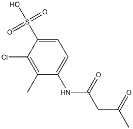 4-(Acetoacetylamino)-2-chloro-3-methylbenzenesulfonic acid|