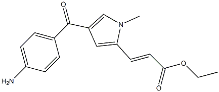  (E)-3-[1-Methyl-4-[4-aminobenzoyl]-1H-pyrrol-2-yl]acrylic acid ethyl ester