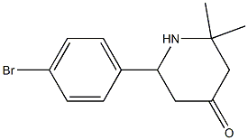 6-(p-Bromophenyl)-2,2-dimethyl-4-piperidinone Structure