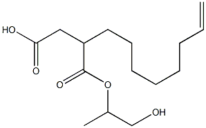 2-(7-Octenyl)succinic acid hydrogen 1-(2-hydroxy-1-methylethyl) ester Structure
