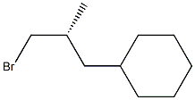(+)-[(R)-3-Bromo-2-methylpropyl]cyclohexane Struktur