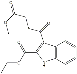 3-[3-(Methoxycarbonyl)propionyl]-1H-indole-2-carboxylic acid ethyl ester