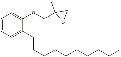 2-(1-Decenyl)phenyl 2-methylglycidyl ether Structure