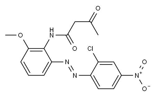 2-Acetyl-2'-(2-chloro-4-nitrophenylazo)-6'-methoxyacetanilide