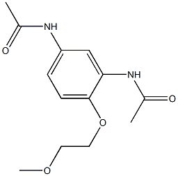 N,N'-[4-(2-Methoxyethoxy)-1,3-phenylene]bisacetamide Structure