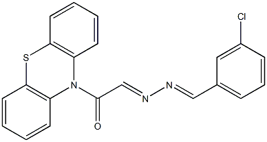 1-(10H-Phenothiazine-10-yl)-2-[2-(3-chlorobenzylidene)hydrazono]ethanone