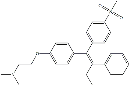 (Z)-1-[4-[2-(Dimethylamino)ethoxy]phenyl]-1-(4-(methylsulfonyl)phenyl)-2-phenyl-1-butene