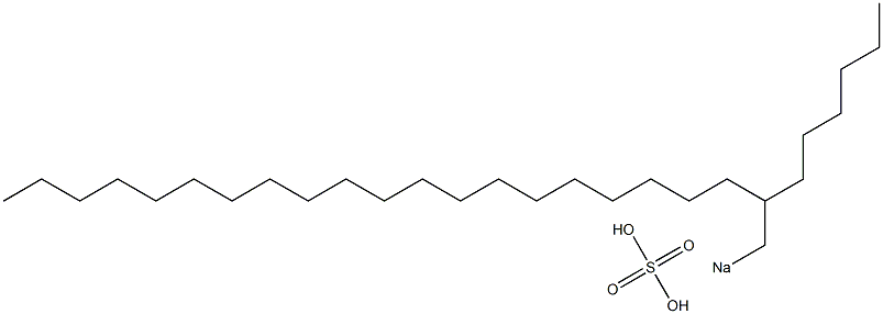 Sulfuric acid 2-hexyldocosyl=sodium salt