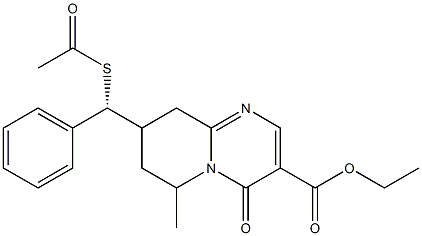  8-[(R)-Acetylthio(phenyl)methyl]-6,7,8,9-tetrahydro-6-methyl-4-oxo-4H-pyrido[1,2-a]pyrimidine-3-carboxylic acid ethyl ester