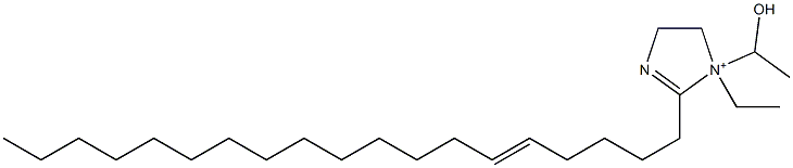 1-Ethyl-1-(1-hydroxyethyl)-2-(5-nonadecenyl)-2-imidazoline-1-ium Struktur