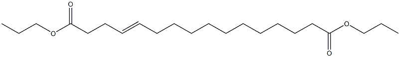 4-ヘキサデセン二酸ジプロピル 化学構造式