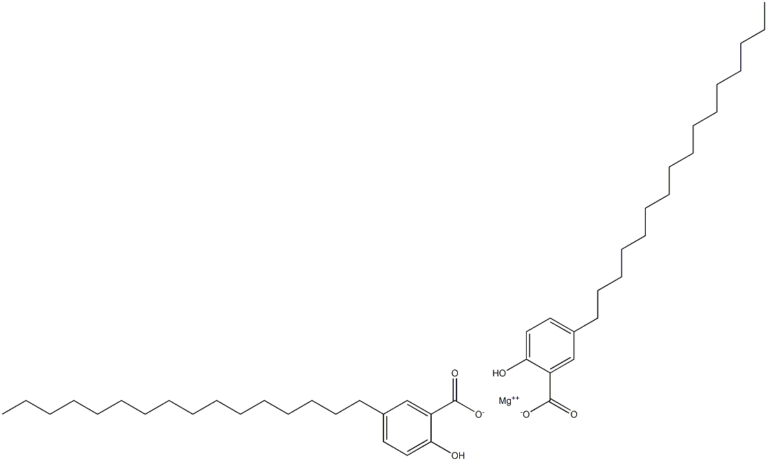 Bis(5-hexadecylsalicylic acid)magnesium salt Structure