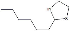 2-ヘキシルチアゾリジン 化学構造式
