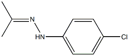 Acetone 4-chlorophenyl hydrazone Structure