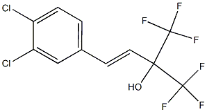 (E)-3-(3,4-Dichlorophenyl)-1,1-bis(trifluoromethyl)-2-propen-1-ol Structure