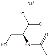 N-Acetyl-L-serine sodium salt Struktur