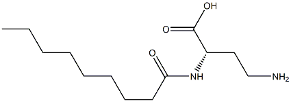 [S,(-)]-4-Amino-2-nonanoylaminobutyric acid Struktur