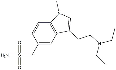 3-[2-(Diethylamino)ethyl]-1-methyl-1H-indole-5-methanesulfonamide Struktur