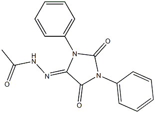 5-(2-Acetylhydrazono)-1,3-diphenyl-3,5-dihydro-1H-imidazole-2,4-dione Structure