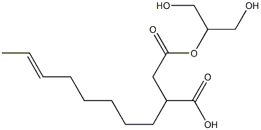 3-(6-Octenyl)succinic acid hydrogen 1-[2-hydroxy-1-(hydroxymethyl)ethyl] ester 结构式
