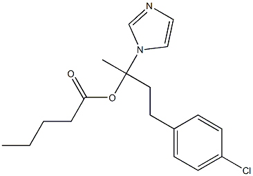 Pentanoic acid 1-(1H-imidazol-1-yl)methyl-3-(4-chlorophenyl)propyl ester Structure