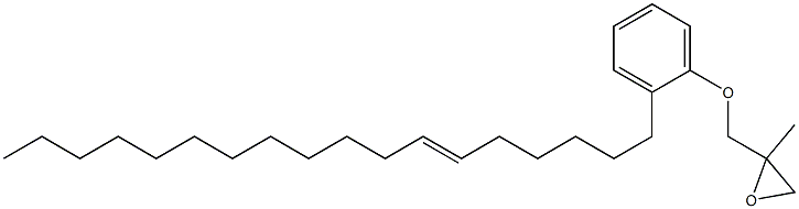2-(6-Octadecenyl)phenyl 2-methylglycidyl ether Structure